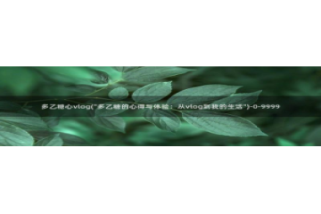 糖心vlog在线时间：多乙糖心vlog(\